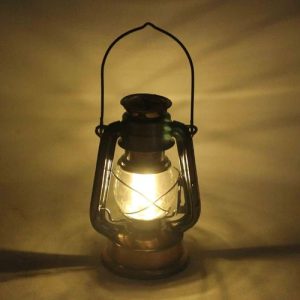 Retro Solar Latern Camping Light Rechargeable Solar Hand Crank DC Charging Hanging Lamp