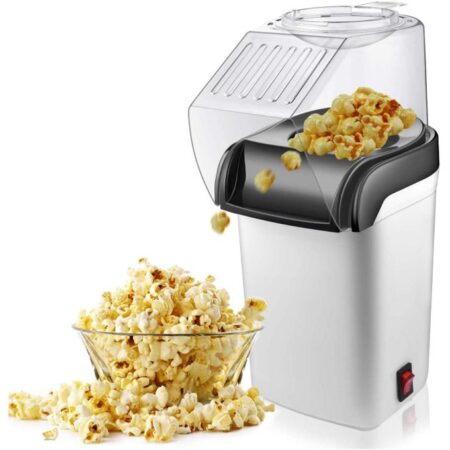Generic Air Popcorn Popper Maker, Electric Hot Air Popcorn Machine-1200W, Oil-Free US Plug