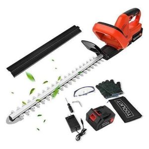 Heavy Duty Cordless Lithium-ion Hedge/ Fence Trimmer With Safety Accesories Fence Trimmer Cutter With 2 Batteries