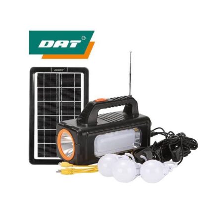 Dat Solar Light System + Radio + 3 DC Bulb+ USB Port