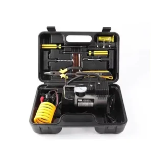 Generic Portable Double Cylinder Car Air Compressor ,Tire Pump Auto Air Inflator With LED Light ,Tire Repair Kits