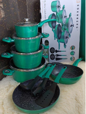 New model Edenberg 15 PC's Nonstick cooking pots