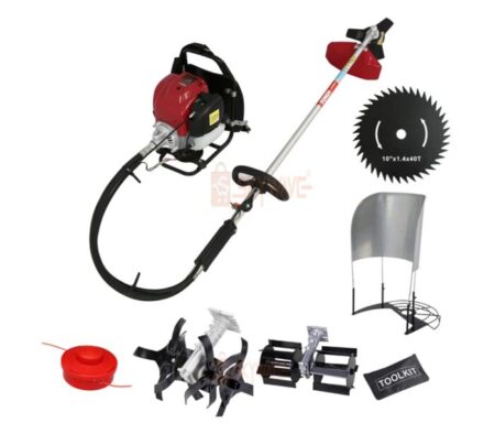 Back pack Brush Cutter/tiller/weeder/wheat harvester with accessories